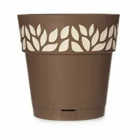 self-watering-flowerpot-stefanplast-cloe-brown-plastic-25-x-25-x-25-cm-6-units-s3626135-bbs3626135.jpg
