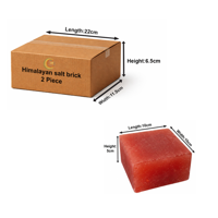 RMY Red Himalayan Salt Slab for BBQ & Kitchen 10x10x5 cm(Eu Pallet)– Heavy Duty Food Grade C... - image 2