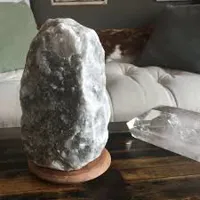 RMY NATURAL GREY SALT LAMP,Grey salt lamp vs pink,rare gray Himalayan salt lamp,Himalayan Grey Sa... - image 3