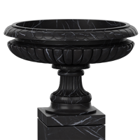 RMY Black & Gold Marble Planters,Black and gold planter set,Black Marble Garden Pots in Paki... - image 3