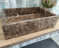 RMY Pietra Brown Marble Sink & Basins,Pietra Brown – Brown Marble,Pietra Marble Round ... - image 2