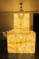 RMY Backlit Onyx Tables Tops, Custom Backlit Onyx Dining Table, Backlit Green Onyx Luminated Tabl... - image 2