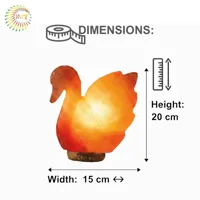 Duck Salt Lamps 8″ Unique Gift of Wellness and Warm Ambiance. - image 3