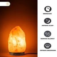 Orange Salt Lamps 2-3kg,RMY Himalayan Orange Natural Salt Lamps for Decor , Himalayan Salt Lamps ... - image 2