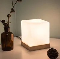 RMY White Cube Shape Himalayan Salt Lamp 6 inch  – Natural Crystal Air Purifier and Lamp; Elegant... - image 3
