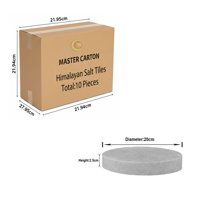RMY Premium Round Grey Himalayan Salt Tiles 20x20X2.5cm(Eu Pallet),Himalayan Grey Salt Round Plat... - image 2